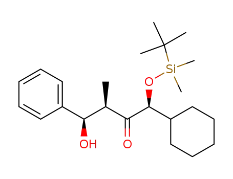 2-Butanone,
1-cyclohexyl-1-[[(1,1-dimethylethyl)dimethylsilyl]oxy]-4-hydroxy-3-methyl-
4-phenyl-, (1S,3R,4R)-