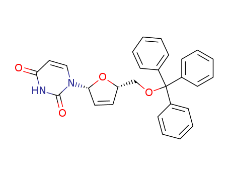 Uridine, 2',3'-didehydro-2',3'-dideoxy-5'-O-(triphenylmethyl)-
