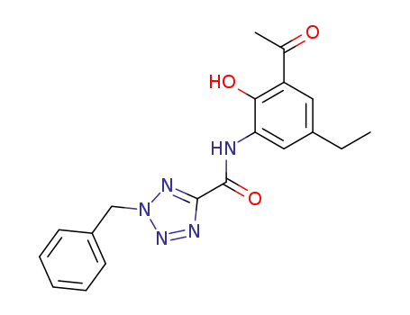 N-(3-acetyl-5-ethyl-2-hydroxyphenyl)-2-benzyltetrazole-5-carboxamide