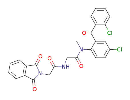 2H-Isoindole-2-acetamide,
N-[2-[[4-chloro-2-(2-chlorobenzoyl)phenyl]methylamino]-2-oxoethyl]-1,3-
dihydro-1,3-dioxo-