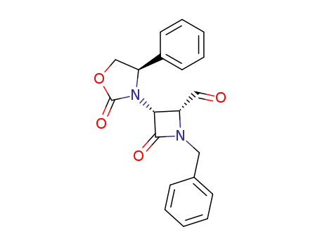 cis-1-benzyl-4-formyl-3-<(S)-4-phenyl-2-oxo-1,3-oxazolidin-3-yl>-2-azetidinone
