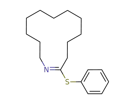 Molecular Structure of 85048-06-2 ((E)-13-Phenylsulfanyl-azacyclotridec-13-ene)