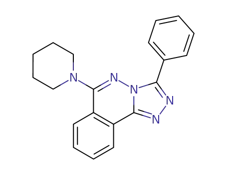 Molecular Structure of 87539-98-8 (3-phenyl-6-piperidin-1-yl[1,2,4]triazolo[3,4-a]phthalazine)