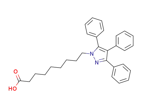 Molecular Structure of 134701-70-5 (3,4,5-triphenyl-1H-pyrazole-1-nonanoic acid)