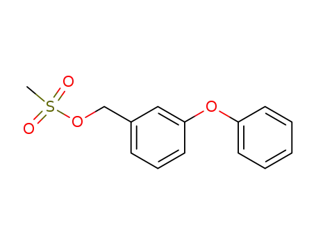 Molecular Structure of 88467-12-3 (Benzenemethanol, 3-phenoxy-, methanesulfonate)
