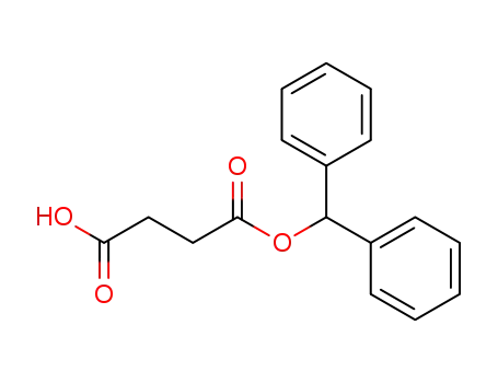 Molecular Structure of 128925-50-8 (succinic acid monobenzhydryl ester)