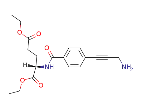 L-Glutamic acid, N-[4-(3-amino-1-propynyl)benzoyl]-, diethyl ester