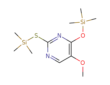 Pyrimidine, 5-methoxy-4-[(trimethylsilyl)oxy]-2-[(trimethylsilyl)thio]-