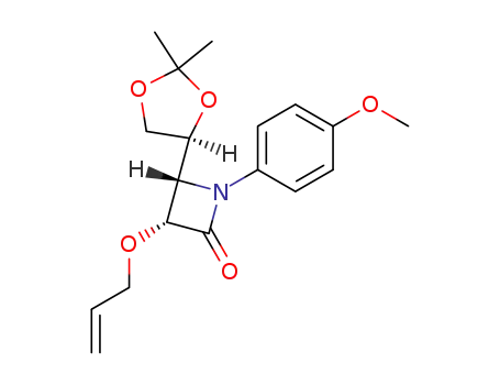 (3R,4S)-cis-1-(p-anisyl)-3-(allyloxy)-4-<(S)-2,2-dimethyl-1,3-dioxolan-4-yl>azetidin-2-one