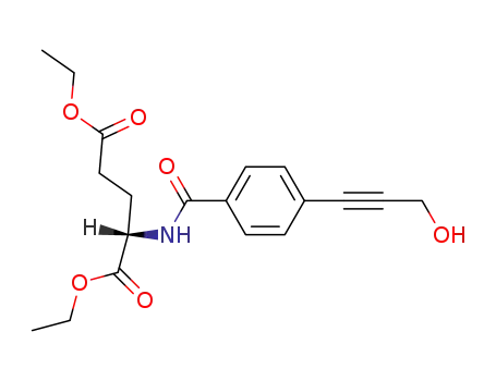 L-Glutamic acid, N-[4-(3-hydroxy-1-propynyl)benzoyl]-, diethyl ester