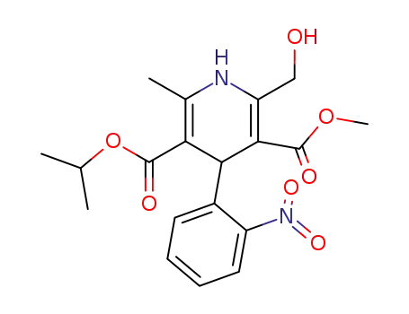 3,5-Pyridinedicarboxylic acid,
1,4-dihydro-2-(hydroxymethyl)-6-methyl-4-(2-nitrophenyl)-, 3-methyl
5-(1-methylethyl) ester