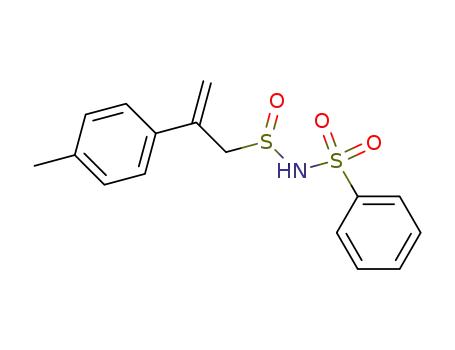 Molecular Structure of 88106-19-8 (Benzenesulfonamide, N-[[2-(4-methylphenyl)-2-propenyl]sulfinyl]-)