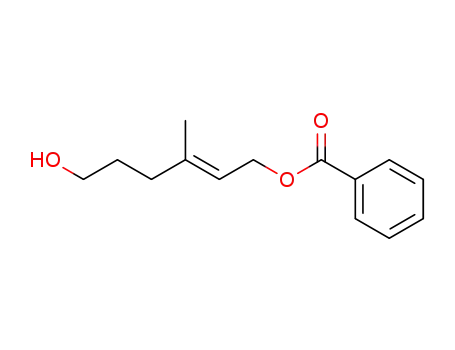 Molecular Structure of 92632-84-3 (2-Hexene-1,6-diol, 3-methyl-, 1-benzoate, (E)-)