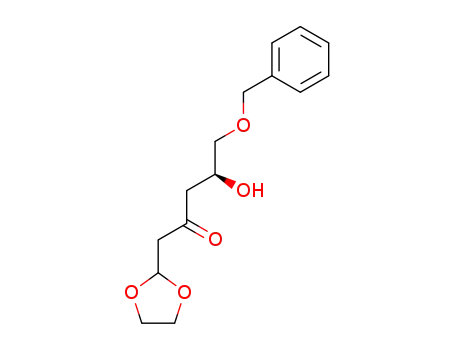 2-Pentanone, 1-(1,3-dioxolan-2-yl)-4-hydroxy-5-(phenylmethoxy)-, (S)-