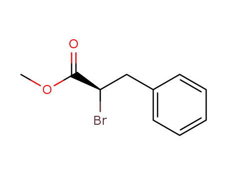 Molecular Structure of 73136-26-2 ((R)-2-bromo-3-phenylpropionic acid methyl ester)