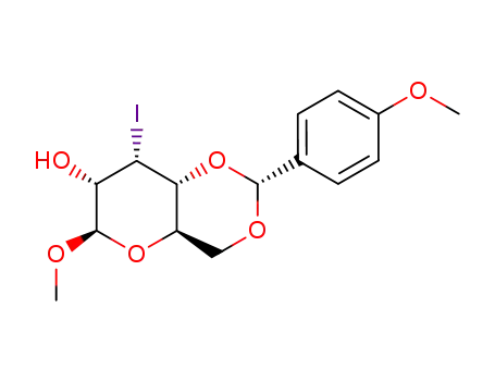 methyl 4,6-O-(4-methoxybenzylidene)-3-deoxy-3-iodo-β-D-allopyranoside