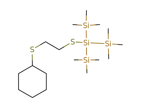 Molecular Structure of 131195-56-7 (C<sub>17</sub>H<sub>42</sub>S<sub>2</sub>Si<sub>4</sub>)
