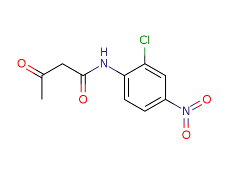 Molecular Structure of 40948-43-4 (Butanamide, N-(2-chloro-4-nitrophenyl)-3-oxo-)
