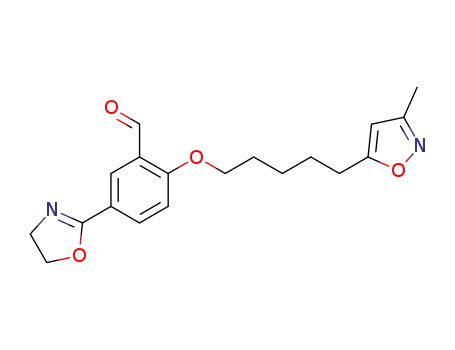 Benzaldehyde, 5-(4,5-dihydro-2-oxazolyl)-2-((5-(3-methyl-5-isoxazolyl)pentyl)oxy)-
