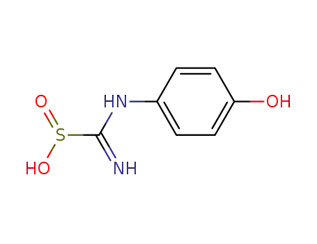 Molecular Structure of 146886-04-6 ((4-HYDROXYANILINO)(IMINO)METHANESULFINIC ACID)