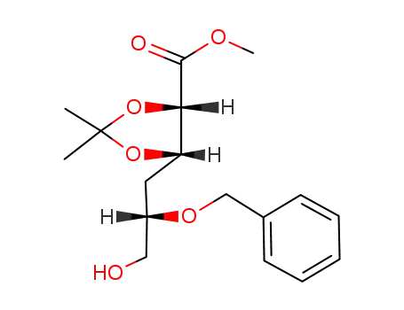 (-)-methyl 5-O-benzyl-4-deoxy-2,3-O-isopropylidene-D-lyxo-hexonate