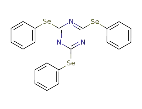 Molecular Structure of 142312-16-1 (1,3,5-Triazine, 2,4,6-tris(phenylseleno)-)