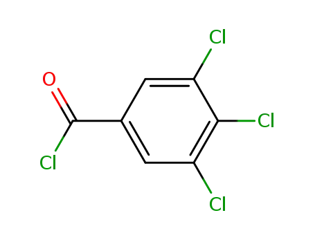 Molecular Structure of 42221-50-1 (3,4,5-trichloro-benzoyl chloride)