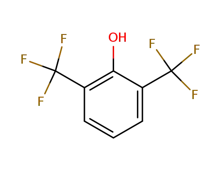 Molecular Structure of 46377-35-9 (2,6-Bis(trifluoroMethyl)phenol)