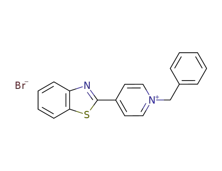 Molecular Structure of 51784-41-9 (4-(benzo[d]thiazol-2-yl)-1-benzylpyridinium bromide)