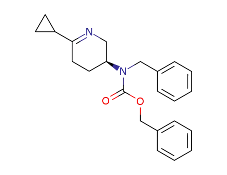 Carbamic acid,
(6-cyclopropyl-2,3,4,5-tetrahydro-3-pyridinyl)(phenylmethyl)-,
phenylmethyl ester, (S)-