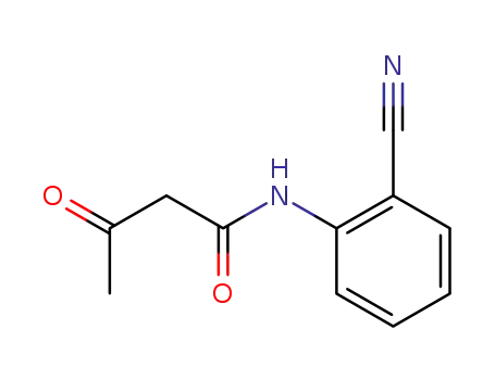 Molecular Structure of 81761-29-7 (N-(2-cyano-phenyl)-3-oxo-butanamide)