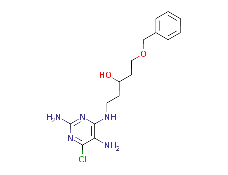 (+/-)-2,5-diamino-6-chloro-4-<<5-(benzyloxy)-3-hydroxypent-1-yl>amino>pyrimidine