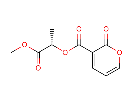 2-Oxo-2H-pyran-3-carboxylic acid (S)-1-methoxycarbonyl-ethyl ester