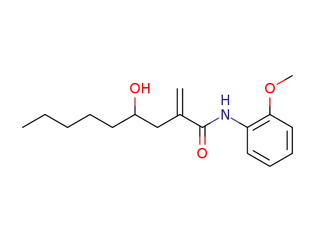 Molecular Structure of 101566-97-6 (4-hydroxy-N-(2-methoxyphenyl)-2-methylenenonanamide)