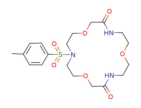 N-p-toluenesulfonyl-1-trioxa-4,10,16-triaza-1,7,13-cyclooctadecanedione-6,14