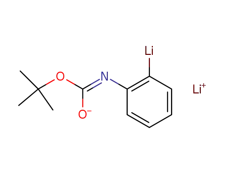 Molecular Structure of 74965-30-3 (Lithate(1-), [2-[[(1,1-dimethylethoxy)carbonyl]amino]phenyl]-, lithium)