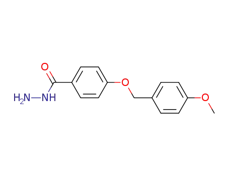 Molecular Structure of 147807-55-4 (4-(4-Methoxy-benzyloxy)-benzoic acid hydrazide)