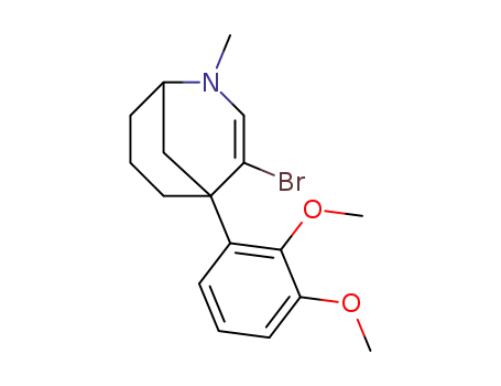 (+/-)-2-methyl-4-bromo-5-(2,3-dimethoxyphenyl)-2-azabicyclo<3.3.1>non-3-ene