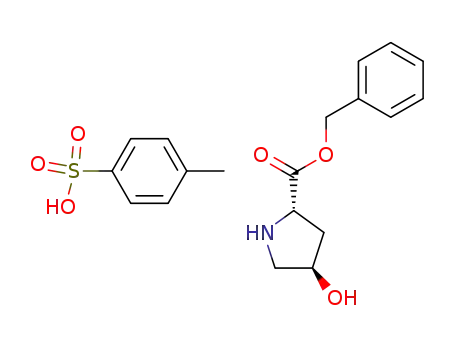 Molecular Structure of 88501-00-2 (4-Hydroxy-L-proline benzyl ester 4-toluenesulfonate)
