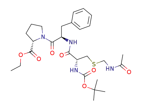 Molecular Structure of 132400-92-1 (Boc-Cys(Acm)-D-Phe-Pro-OEt)