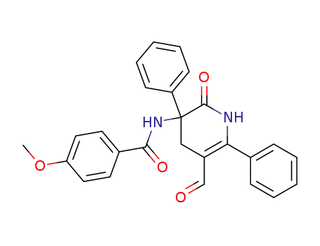 N-(5-Formyl-2-oxo-3,6-diphenyl-1,2,3,4-tetrahydro-pyridin-3-yl)-4-methoxy-benzamide