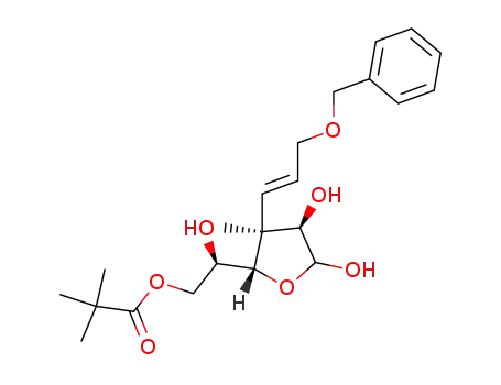 2,2-Dimethyl-propionic acid (R)-2-[(2S,3S,4R)-3-((E)-3-benzyloxy-propenyl)-4,5-dihydroxy-3-methyl-tetrahydro-furan-2-yl]-2-hydroxy-ethyl ester