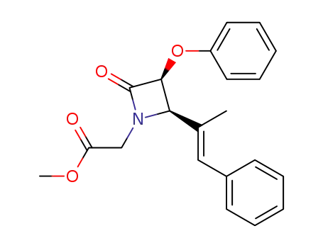 [(2R,3S)-2-((E)-1-Methyl-2-phenyl-vinyl)-4-oxo-3-phenoxy-azetidin-1-yl]-acetic acid methyl ester
