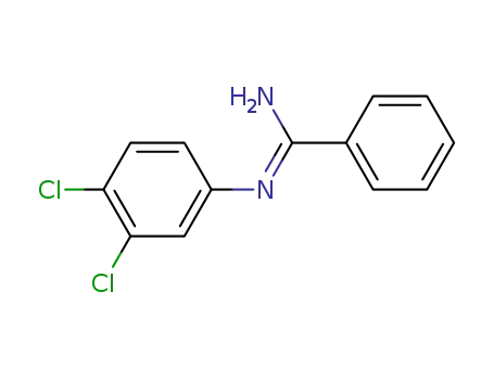 Molecular Structure of 23557-81-5 (N-(3,4-Dichlorophenyl)benzamidine)
