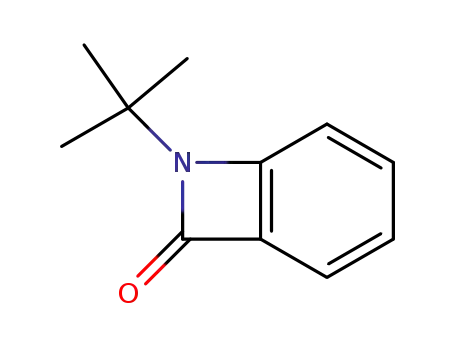 Molecular Structure of 31562-07-9 (7-Azabicyclo[4.2.0]octa-1,3,5-trien-8-one, 7-(1,1-dimethylethyl)-)