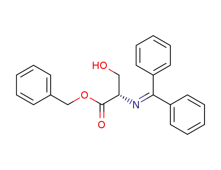 Molecular Structure of 145362-72-7 (BENZYL N-(DIPHENYLMETHYLENE)-L-SERINATE)