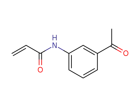 Molecular Structure of 104373-97-9 (2-Propenamide, N-(3-acetylphenyl)-)