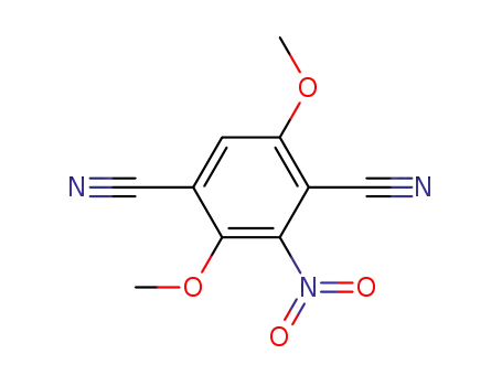 Molecular Structure of 5628-41-1 (1,4-Benzenedicarbonitrile, 2,5-dimethoxy-3-nitro-)