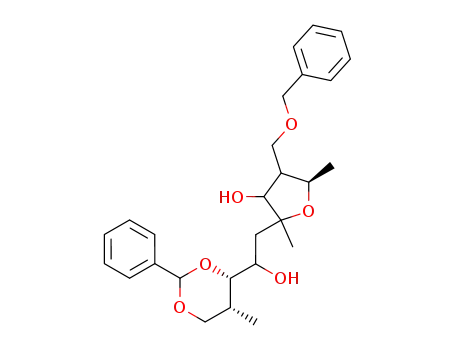 (4ξ,6ξ,7ξ,8ξ)-6,9-anhydro-1,3-O-benzylidene-8-<(benzyloxy)methyl>-2,5,8,10-tetradeoxy-2-methyl-6-C-methyl-D-glycero-D-threo-decitol