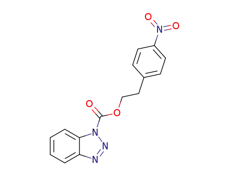 Molecular Structure of 88091-66-1 (1-(p-nitrophenylethoxycarbonyl)-benzotriazole)